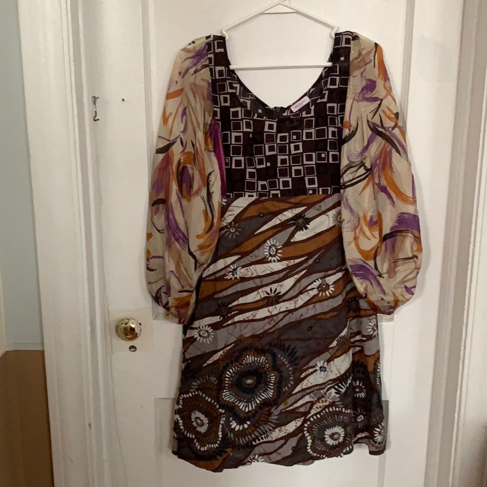 Max& Co dress with brown slip